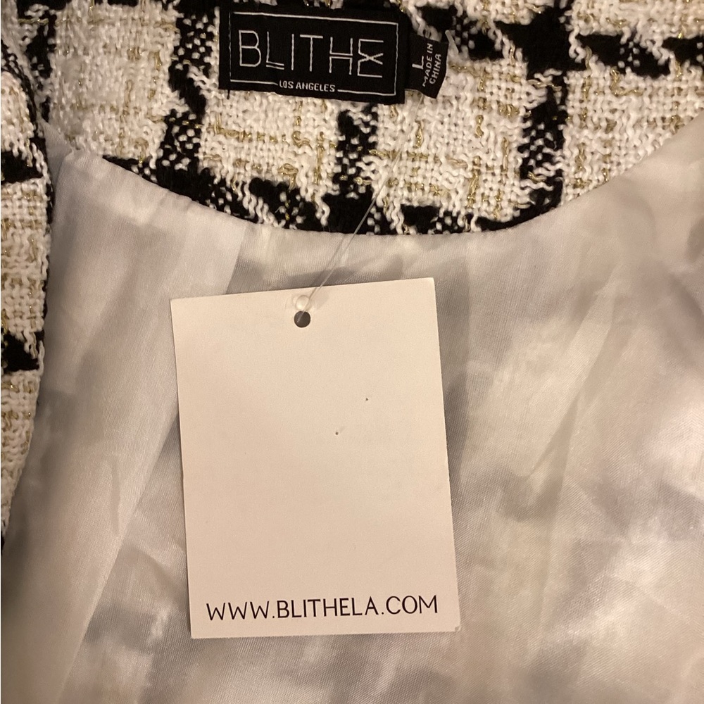 Blithe Elegant Black Multi-Color Textured Gold De… - image 4